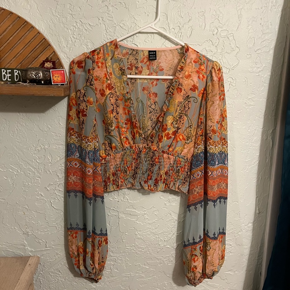 SHEIN boho top